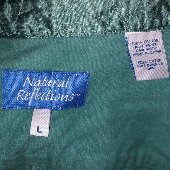 💐Teal/Blue Soft Structured Button down Shirt Jacket Shacket - Picture 4 of 4